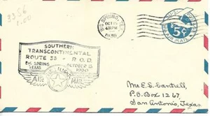 First Airmail Flight Cover Big Spring Texas October 15 1930 AAMC#33S6 - Picture 1 of 1