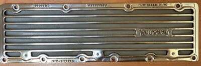 Tattersfield Ford Model B Side Cover Polished Aluminum Finned - Image 1 of 2