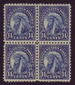 565 ( 14c Indian - Perf 11 ) - STUNNING BLOCK of 4 - MNH - A GEM !! - Picture 1 of 1
