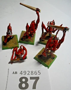 Warhammer 40k Chaos Khorne Bloodletters Four Classic Rogue Trader raro W87 - Imagen 1 de 12