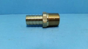Brass 5/8 ID Hose Barb 1/2 NPT Fitting Coupler Air Fluid Fuel Gas Liquid Water - Picture 1 of 3