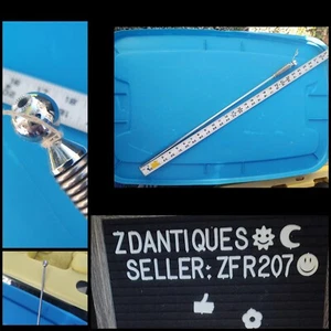 VTG Car Antenna SPRING WHIP HOT RAT ROD Muscle Car Auto 1970s 1960s OEM 55" - Picture 1 of 10