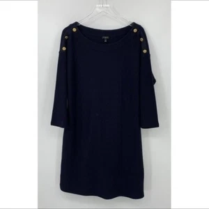 Talbots Honeycomb Struktur Strick Etuikleid Navy Blau Maritim Stretch Neu 1X - Bild 1 von 4