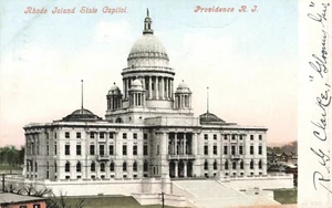 Postal Capitolio del Estado Providencia Rhode Island AB5 - Imagen 1 de 2