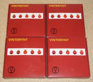 (4 Set) IKEA VINTERFINT Ornament 25 Pack 3/4" Red 405.534.14 New Mini Ornaments - Picture 1 of 5