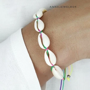Hot Summer Cowrie Shell Beach Friendship Bracelet Sea Boho Seashell Jewellery UK - Picture 1 of 18