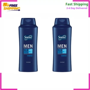 New Suave Men 2-in-1 Ocean Charge Shampoo and Conditioner 28 fl oz ( 2 Pack ) - Picture 1 of 12