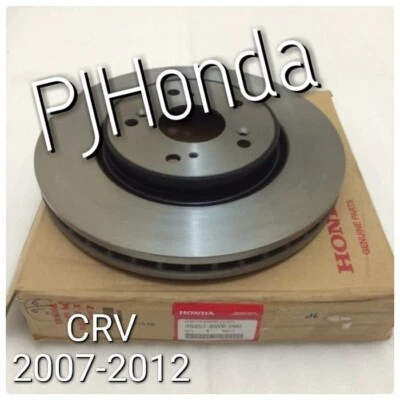 Genuine Front Brake Disc Rotor 2007-2017 Honda CR-V 45251-SWE-000 Thailand OEM - Image 1 of 4