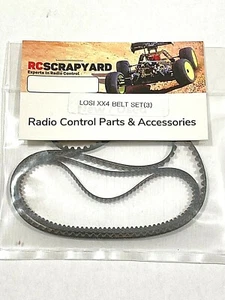 TLR XX4 Team Losi Replacement set of three belts. LOSA3206 (LOSA3207) & LOSA3201 - Picture 1 of 3