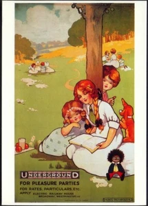 Modern Postcard: the Underground for Pleasure Parties 1912 Poster Repro (LTM321) - Picture 1 of 1