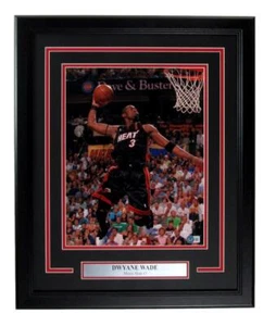 Dwyane Wade handsigniertes 11x14 Foto Miami Heat gerahmt Beckett - Bild 1 von 4