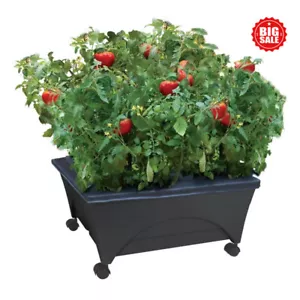 Raised Bed Grow Box Self Watering and Improved Aeration Deck Balcony Garden Yard - Picture 1 of 8