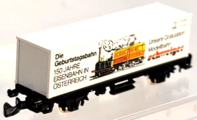 Marklin Z Scale 88617-1230 SBB Schweiger 150 Jahre 2-Axle Container Car - Image 1 of 4