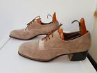 Vintage Men?S Bally Brand New Suede Shoes, Uk Size 8.5 New