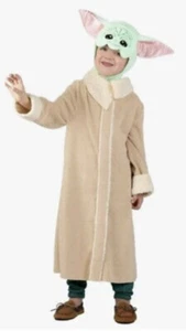 Grogu Yoda Costume 2T-3T Mandalorian Toddler Boys Girl Robe Padded Hat Halloween - Picture 1 of 1