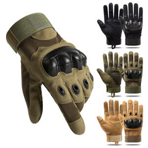 Tactical Hard Knuckle Gloves Men Army Military Airsoft Paintball Protective Gear