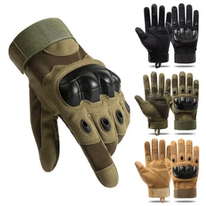 Tactical Full Finger Gloves Men's Army Military Paintball Airsoft Combat Hunting - Picture 1 of 18