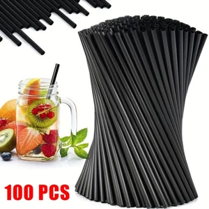 100Pcs Cocktail Straw Reusable Beverage Drink Tube Wedding Party Supplies Straw - Picture 1 of 12