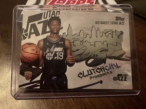 2025-26 Topps NBA Basketball ACE BAILEY #CC-5 CLUTCH CITY Prospects RC Jazz - Picture 1 of 2