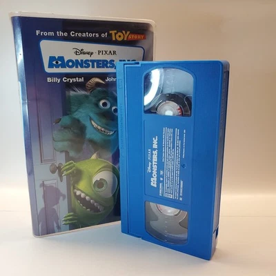 Monsters Inc. (VHS, 2002) Blue VHS Tape Edition Clamshell - Image 1 of 4