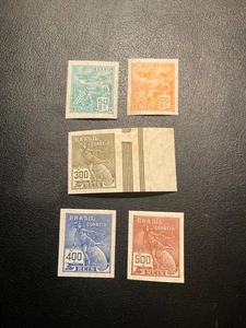 Brazil Scott #461-463b imperforate hinged - Picture 1 of 2