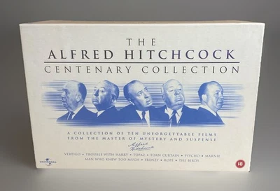 The Alfred Hitchcock Centenary Collection Box Set VHS PAL Video with Postcards - Image 1 of 4