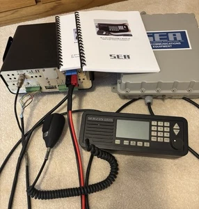 SEA 235 Marine/Ham 150 Watt HF SSB Radio Transceiver & 1635 Coupler & Cables - Zdjęcie 1 z 17