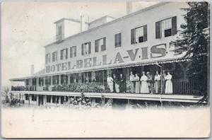 Vintage Postcard Hotel Bella Vista Bournemouth England - Picture 1 of 2
