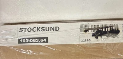 Capa otomana IKEA Stocksund Footstool 103.063.64 HOVSTEN cinza branco floral NOVO - Imagem 1 de 4