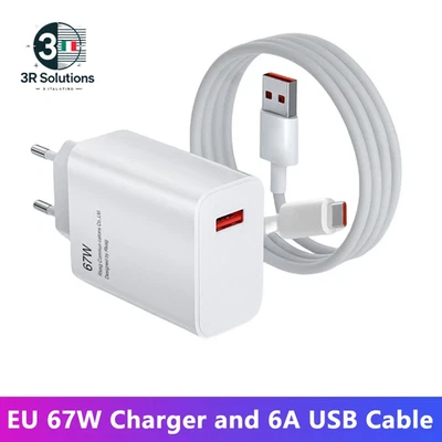 Per Xiaomi Originale 67W USB Super Veloce Adattatore Di Alimentazione Del Carica - Immagine 1 di 4