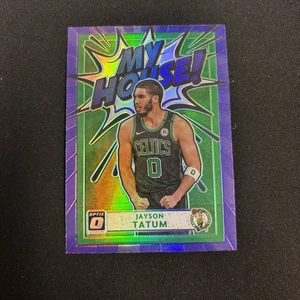 2020-21 Panini Donruss Optic - My House Jayson Tatum #1 Purple Prizm - Picture 1 of 2
