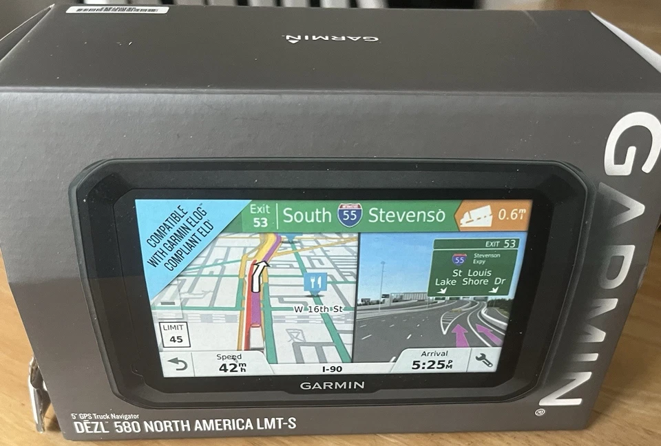 Garmin Dezl 580 LMT-S 010-01858-02 5 inch Display Truck GPS Navigation System - Image 1 of 1