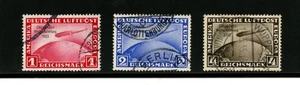Germany #C43-C45 (G472) Comp 1933 Zeppelin Chicago, Used, FVF, CV$755.00 - Picture 1 of 2