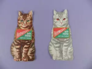 Tarjetas de presentación publicitarias originales vintage originales de Hoffman's Starch para gatos - Imagen 1 de 1