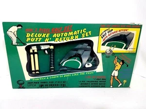 vintage Putt n' Return 7 Piece deluxe Golf Set Putter Automatic travel size - Picture 1 of 12