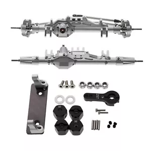 Aluminum Front Rear Portal Axle Kit Fit for Axial Wraith RR10 90018 90045 RC Car - Picture 1 of 12