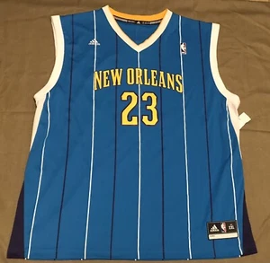 Adidas Teal NBA Jersey NEW ORLEANS Hornets #23 Anthony Davis NOW PELICANS Sz XXL - Picture 1 of 8