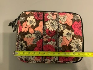Vera Bradley Pink White Floral Laptop Sleeve Case 14” Computer Bag - Picture 1 of 4