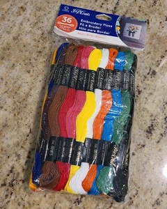 J&P Coats 36 Skeins Variegated Embroidery Floss 8.75 yards Each 100% cotton New - Picture 1 of 6