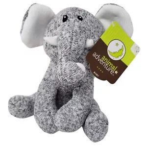 Animal Adventure Elefante Peluche 7" Peluche Gris Brezo Suéter Tejido Bebé - Imagen 1 de 11