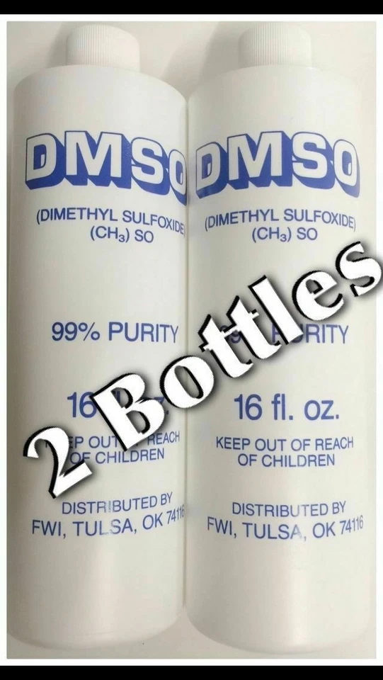 Dmso dos botellas 32 oz líquido total 99% pureza dimetil sulfóxido disolvente Foto 1 de 1