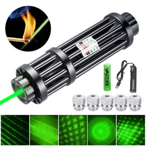 2000Miles Green Laser Pointer Pen SOS High Power Laser Visible Beam Light Torch