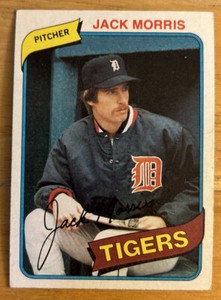 1980 Topps Jack Morris Baseball Card #371 Tigers Pitcher Low-Grade O/C