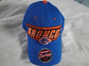 New Boise State Broncos Zephyr Strapback Adjustable Hat Custom Logo Orange/Blue