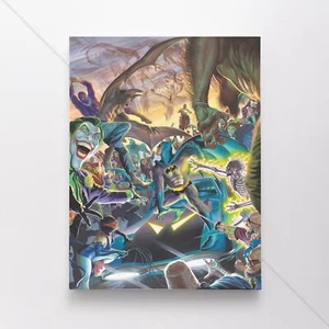 Batman 70s Villains Alex Ross Poster Canvas DC Comic Book Cover Art Print - Picture 1 of 4