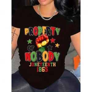 Ladies' June 10th 1865 Pattern T-shirt,Round Neck | Vibrant Geometric Print - Picture 1 of 12