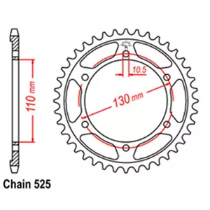 RK 47T Rear Sprocket for Suzuki GSXR750 2019-2018 - Picture 1 of 2