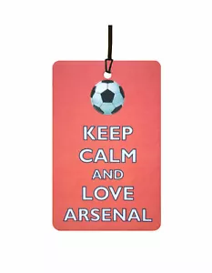 Keep Calm And Love Arsenal Car Air Freshener - Picture 1 of 2