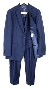 Suitsupply Sienna Hombre Traje UK46R Forrado Formal Azul Lana Pura Súper 130's 3 - Imagen 1 de 20