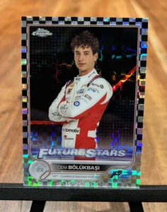 2022 Topps Chrome Formula 1 F1 CEM BOLUKBASI Future Stars Checkerboard - Picture 1 of 2